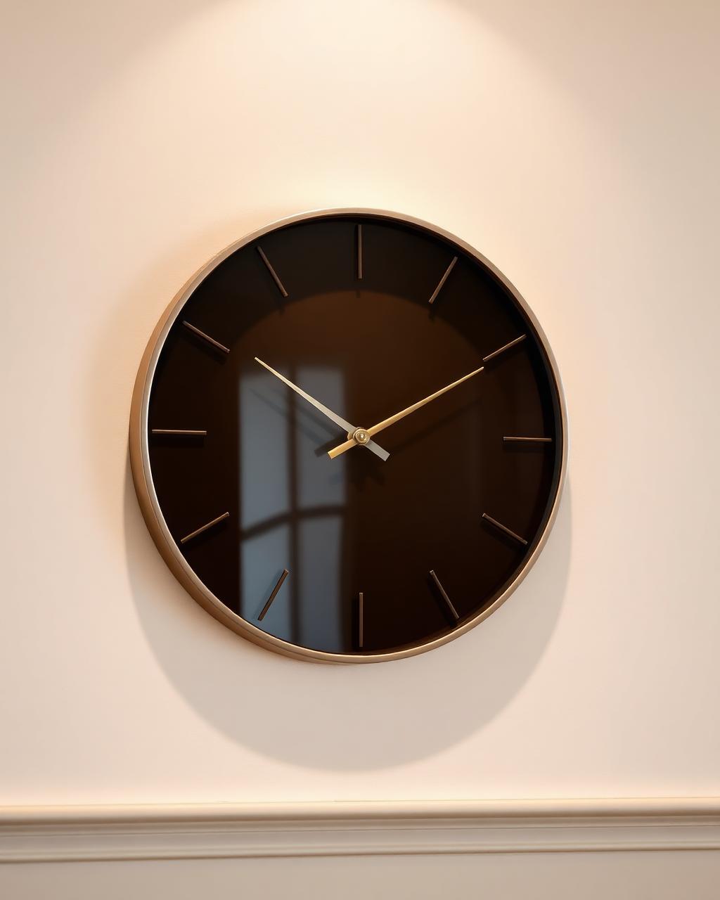 Horloge en verre teinté